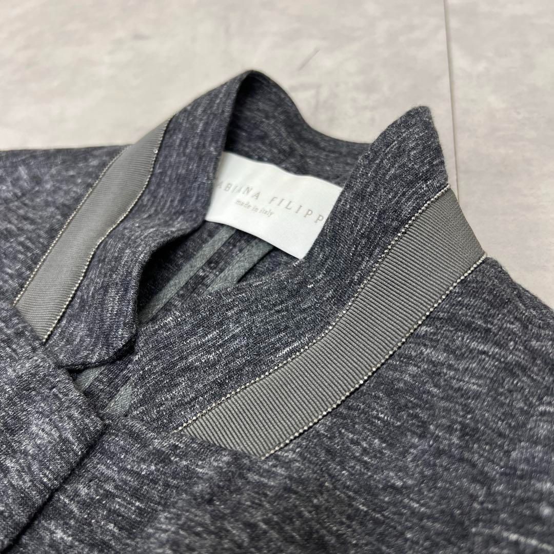 ファビアナフィリッピ　ニットジャケット　モニーレ ◎FABIANA FILIPPI ファビアナフィリッピ モニーレ装飾 ニット