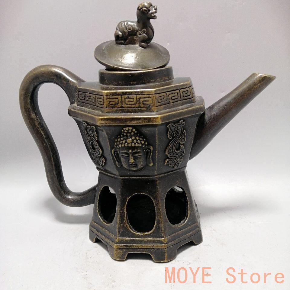 銅器 仏教 法器  古美術 コレクション品 銅製 工芸品 彫刻装飾品置物 銅器 仏像 仏教 竜龍樹菩薩 古美術 コレクション品 銅製工芸品