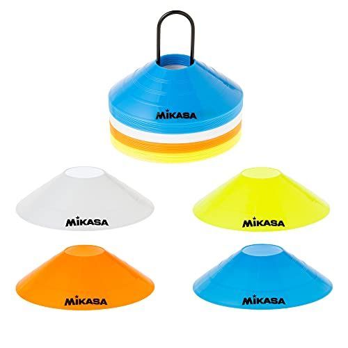 ミカサ MIKASA マーカーコーン 40枚セット オレンジ|ホワイト|イエロー|ブルー 各10枚 CO40-MINI