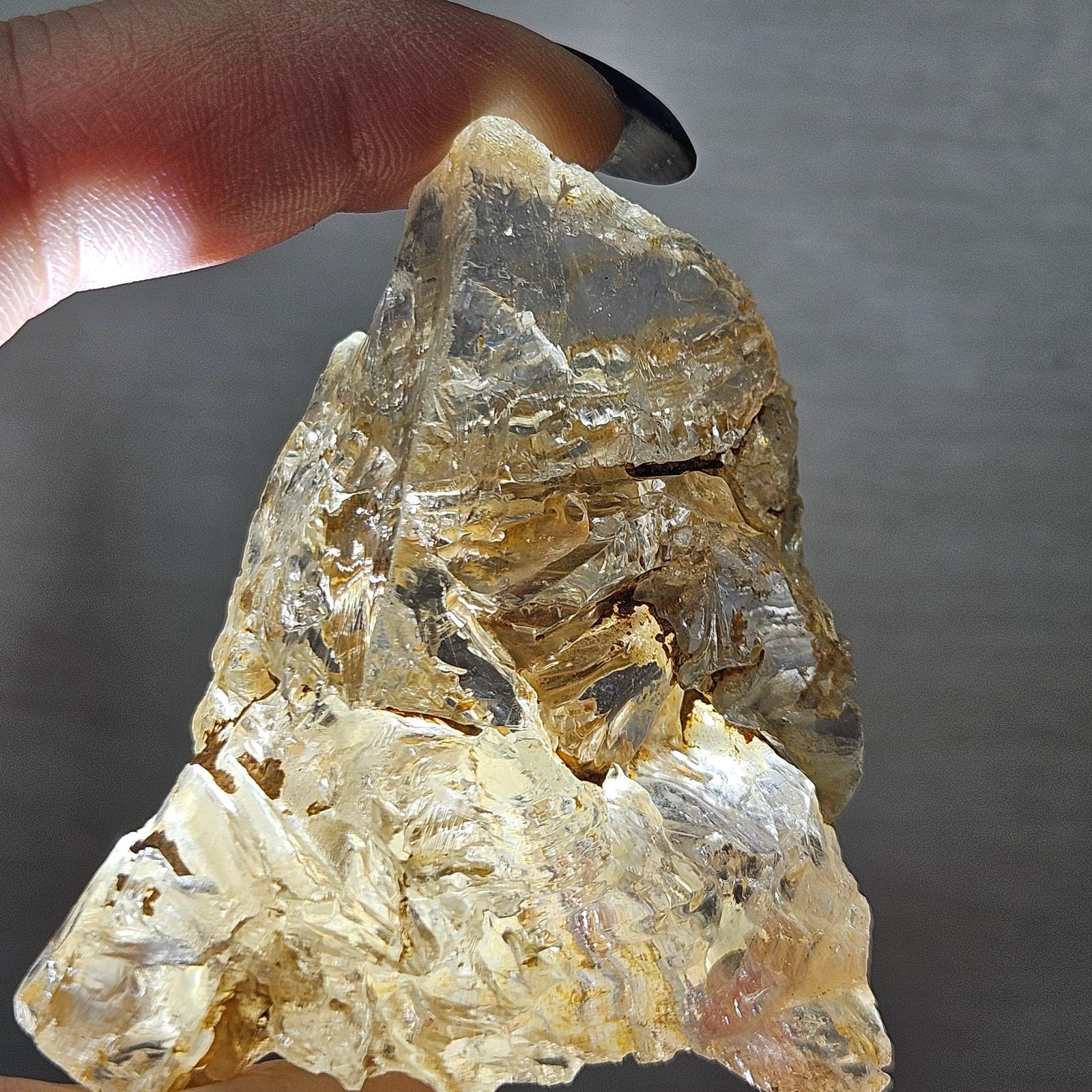 ⭐︎天然石　エレスチャルクォーツ　骸骨水晶　虹あり 虹入り🌈エレスチャルクォーツ✨骸骨水晶✨原石✨ - メルカリ