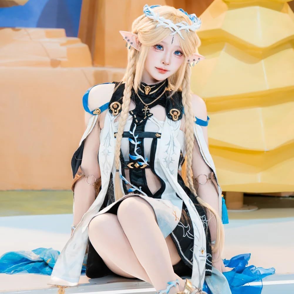 ♥ 鳴潮 カルテジア コスプレ衣装 ウイッグ付き コスチューム 変装 ハロウィン クリスマス 仮装 文化祭 学園祭 撮影 cosplay ステー BJ0930ML04 ハロウィン