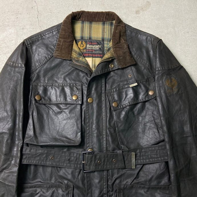 70～80年代 英国製 Belstaff TRIALMASTER Professional ベルスタッフ トライアルマスタープロフェッショナル  オイルドジャケット メンズM相当 - メルカリ