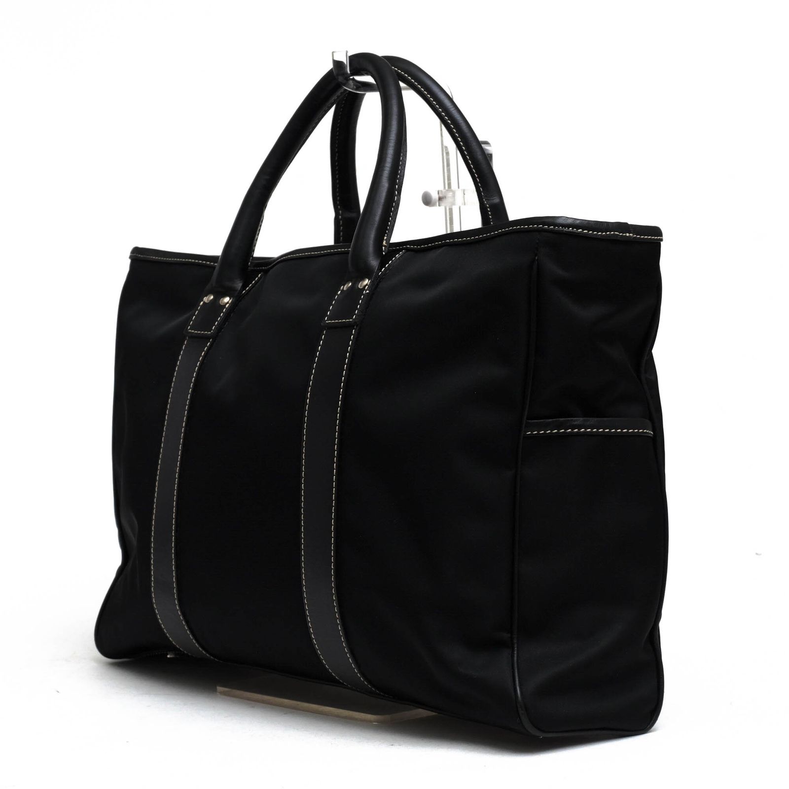 Giorgio Armani ブラックレザービジネスバッグ アルマーニ／GIORGIO ARMANI バッグ ブリーフケース ビジネス