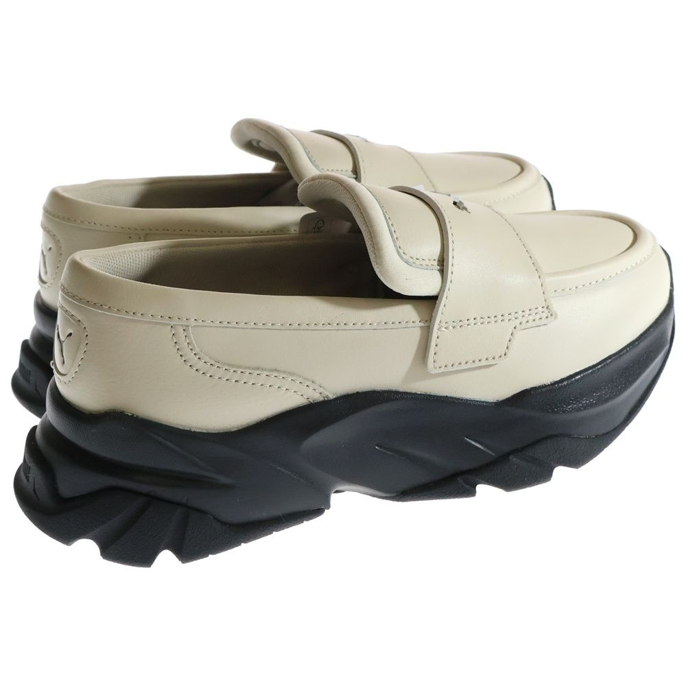 【美品】PUMA ローファー　ホワイト　23.0 PUMA LOAFYR WNS ALPINE SNOW-PUMA BLACK（プーマ ローファー
