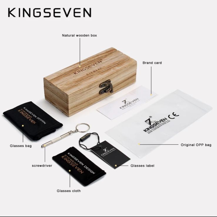 Kingsevenブランド 2021 偏光サングラス UV400 - メルカリ