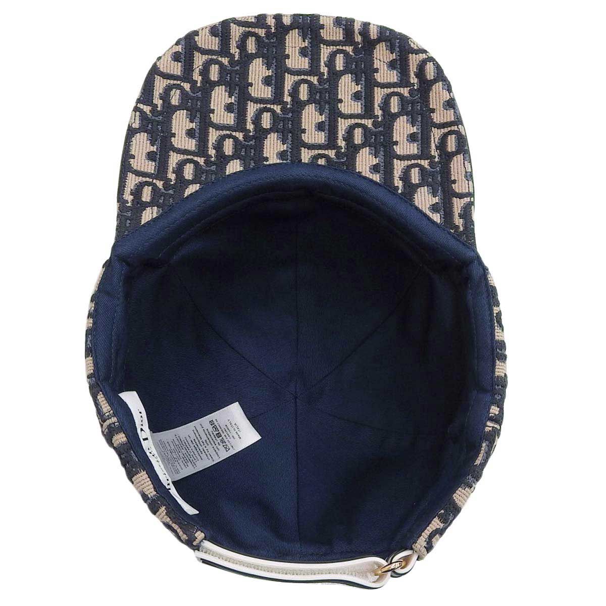 美品 ✨️ Dior オブリーク レディース キャップ ネイビー 美品 ✨️ Dior オブリーク レディース キャップ ネイビー