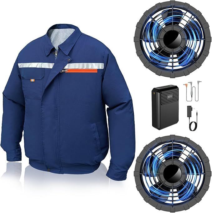 空調作業服 ファンバッテリーセット 【2025最強爆風 30V超高出力