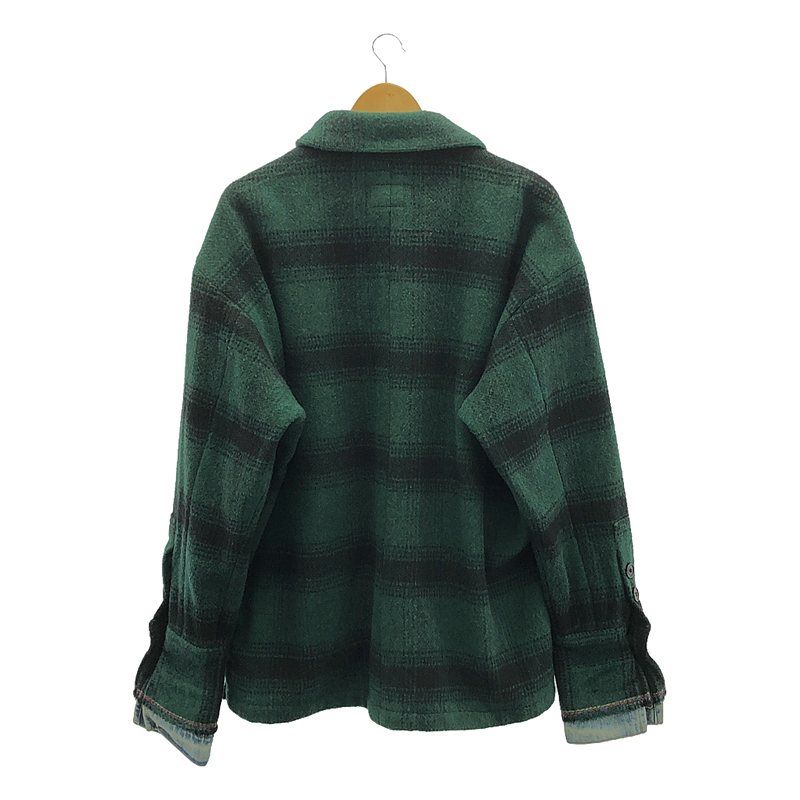GREG LAUREN / グレッグローレン | GREEN PLAID SHAWL COLLAR GREG LAUREN / グレッグローレン | GREEN PLAID SHAWL COLLAR
