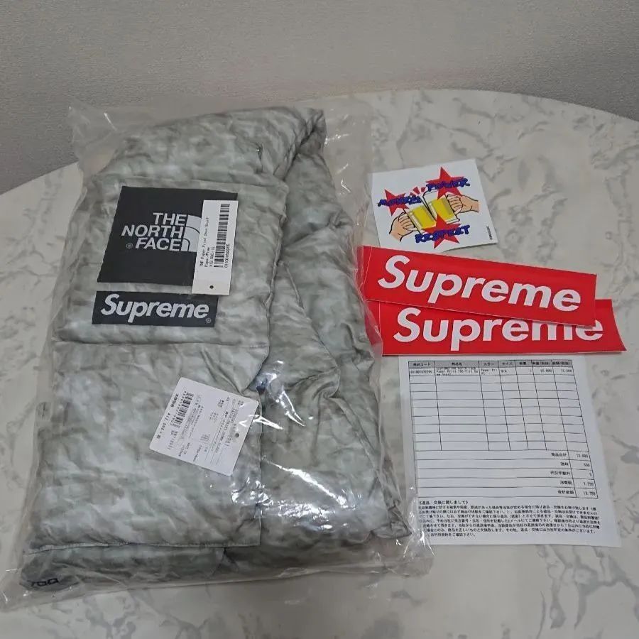 Supreme ノースフェイス マフラー ダウン スカーフ - SHELLY - メルカリ