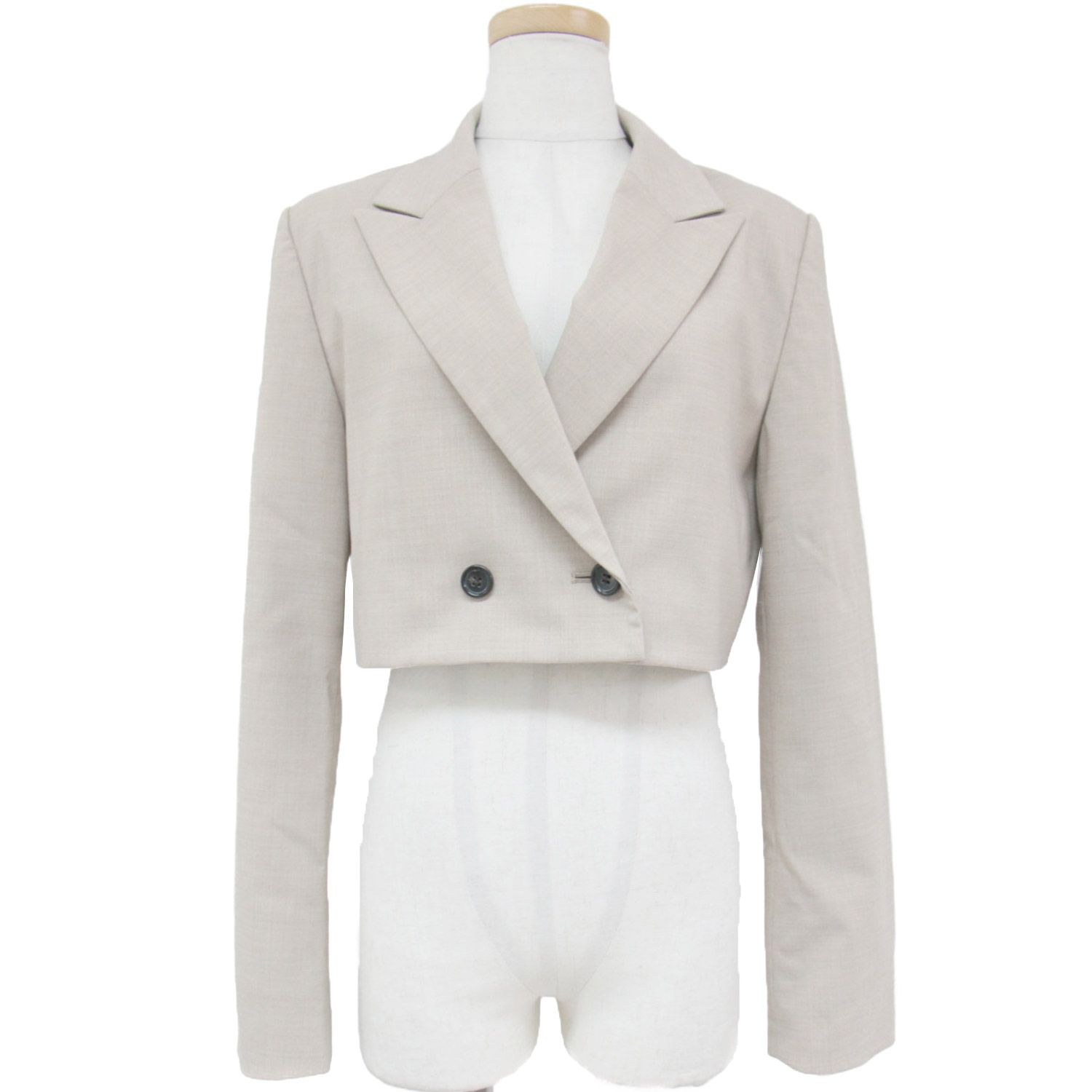 ノーブルNoble ダブルテーラードジャケット（ホワイト）