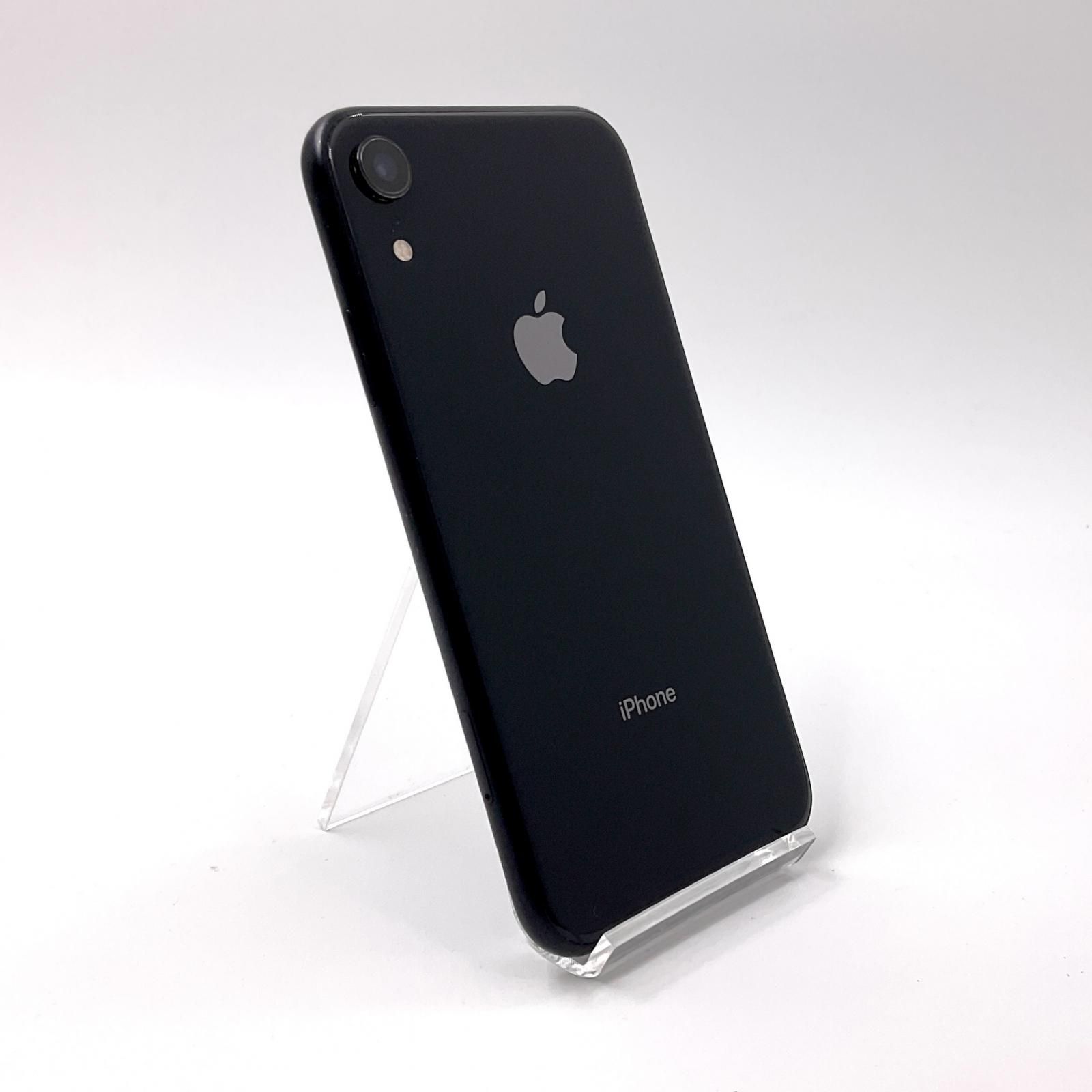 【全額返金保証】【最速発送】Apple iPhone XR 64GB ブラック Softbank 動作確認済 81% 白ロム
