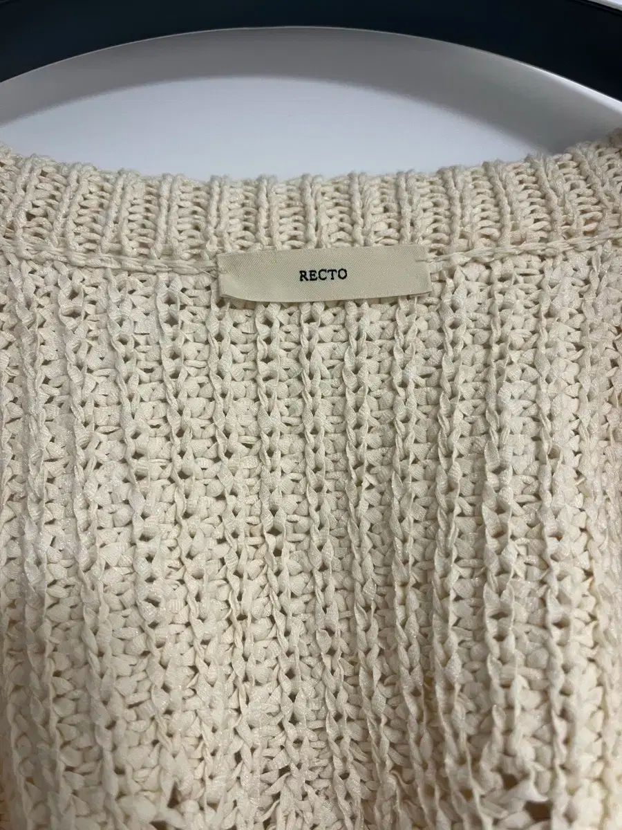 今なら50％OFF。 RECTO レクト cotton ribbon ー ties knitted cardigan スポーティーな