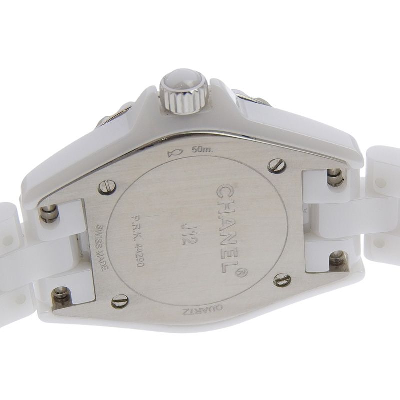 シャネル CHANEL J12 レディース クォーツ 腕時計 セラミック/SS 8P  