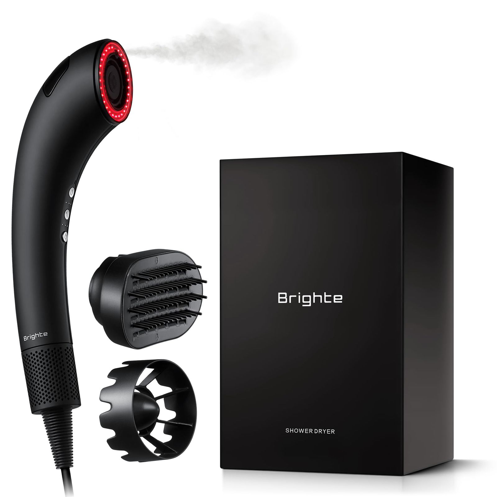 【佐々木希 アンバサダー】Brighte ブライト SHOWER DRYER シャワードライヤー ヘアドライヤー 大風量 速乾 ナノミスト搭載 次世代型 軽量 美容液 美容家電 美髪 美容 