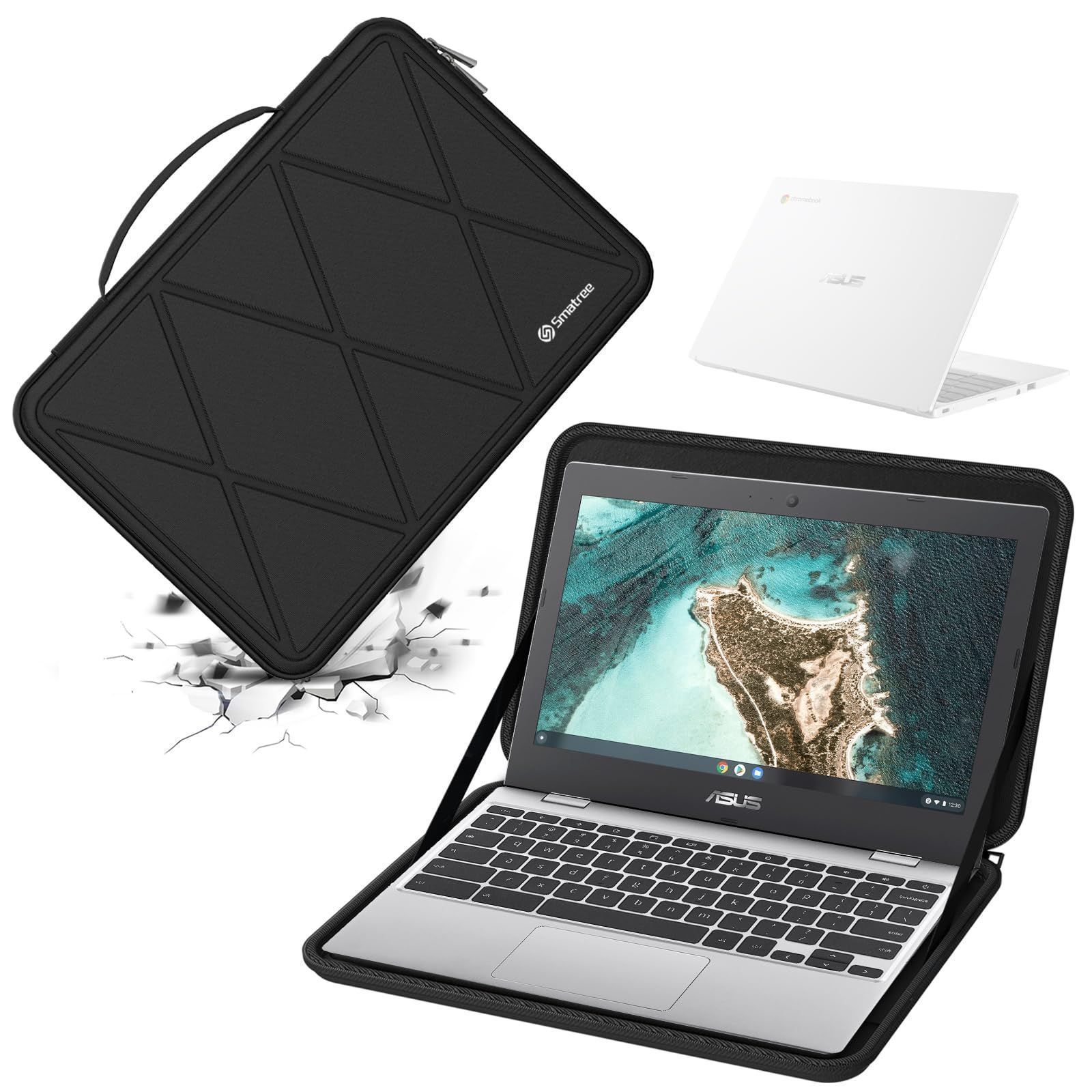CX1 ハードEVA保護スリーブケース Smatree 11.6インチ Chromebook ASUS CX1101 ラップトップ ハードケース 360度耐衝撃 X8017 防水 545