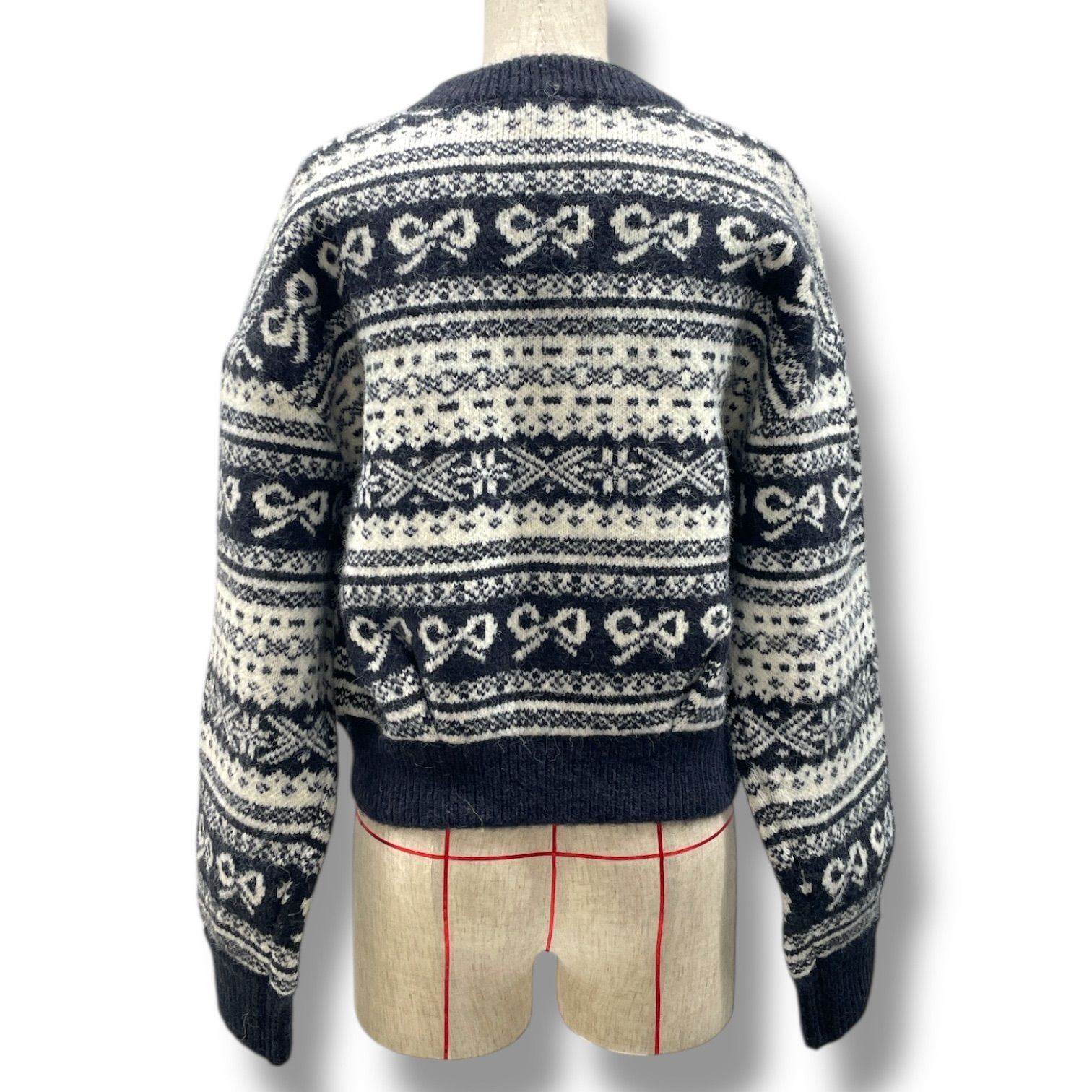 新品 未使用 タグ付き MOUSSY マウジー RIBBON FAIR ISLE ニット