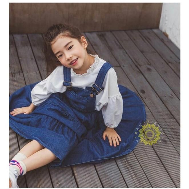 ワンピース キッズ 子供服 女の子 デニムワンピース サスペンダーワンピース 子供ドレス ジュニア オーバーオール 春 夏LYX在庫限り