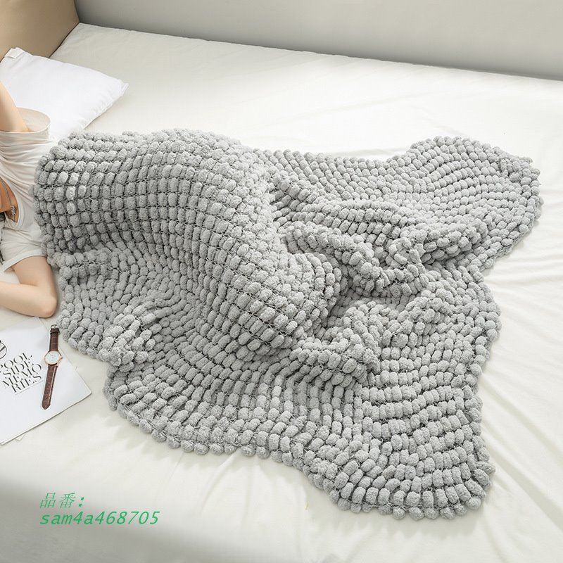 ソファカバーカーペット粗毛糸手編み毛布トッズカーペットニットカーペットアウトドアキャンプ毛糸カーペット