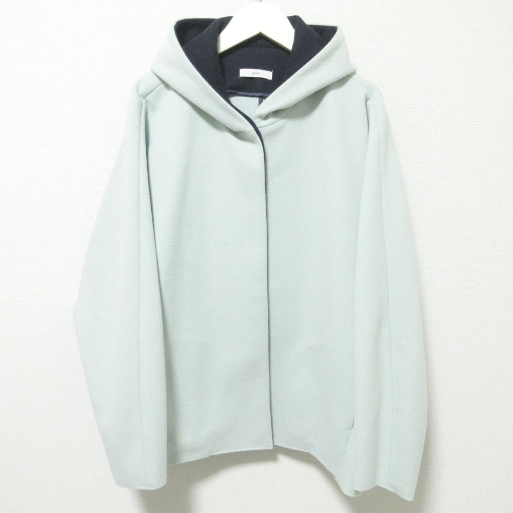 美品 21AW yori ヨリ ライトフーデットジャケット パーカー ショート 