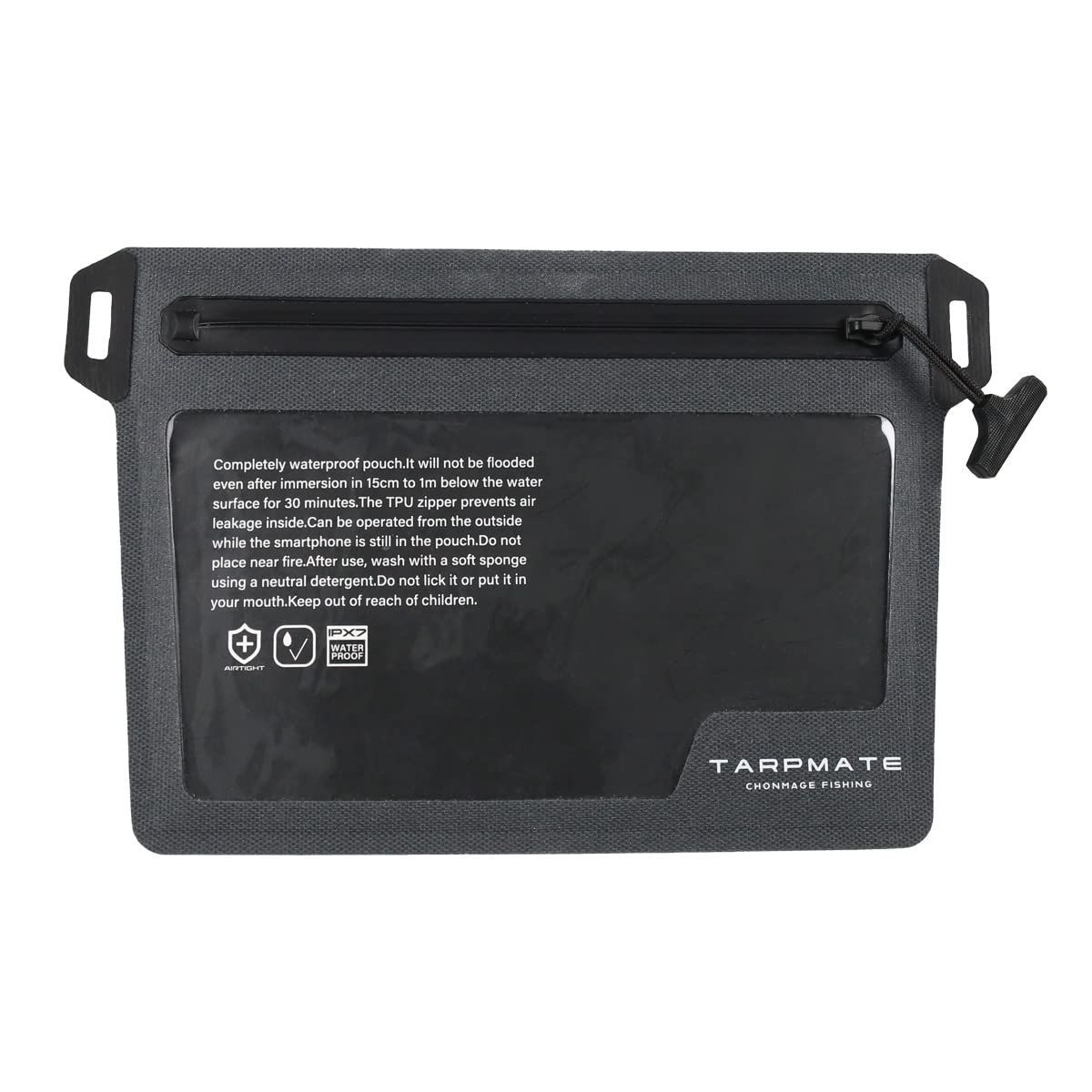 完全 防水 ポーチ タープメイト IPX7 最高の防水性能 ウォータープルーフ 小物入れ アウトドア フィッシング 災害 防災 バッグ チャコール S M L サイズ