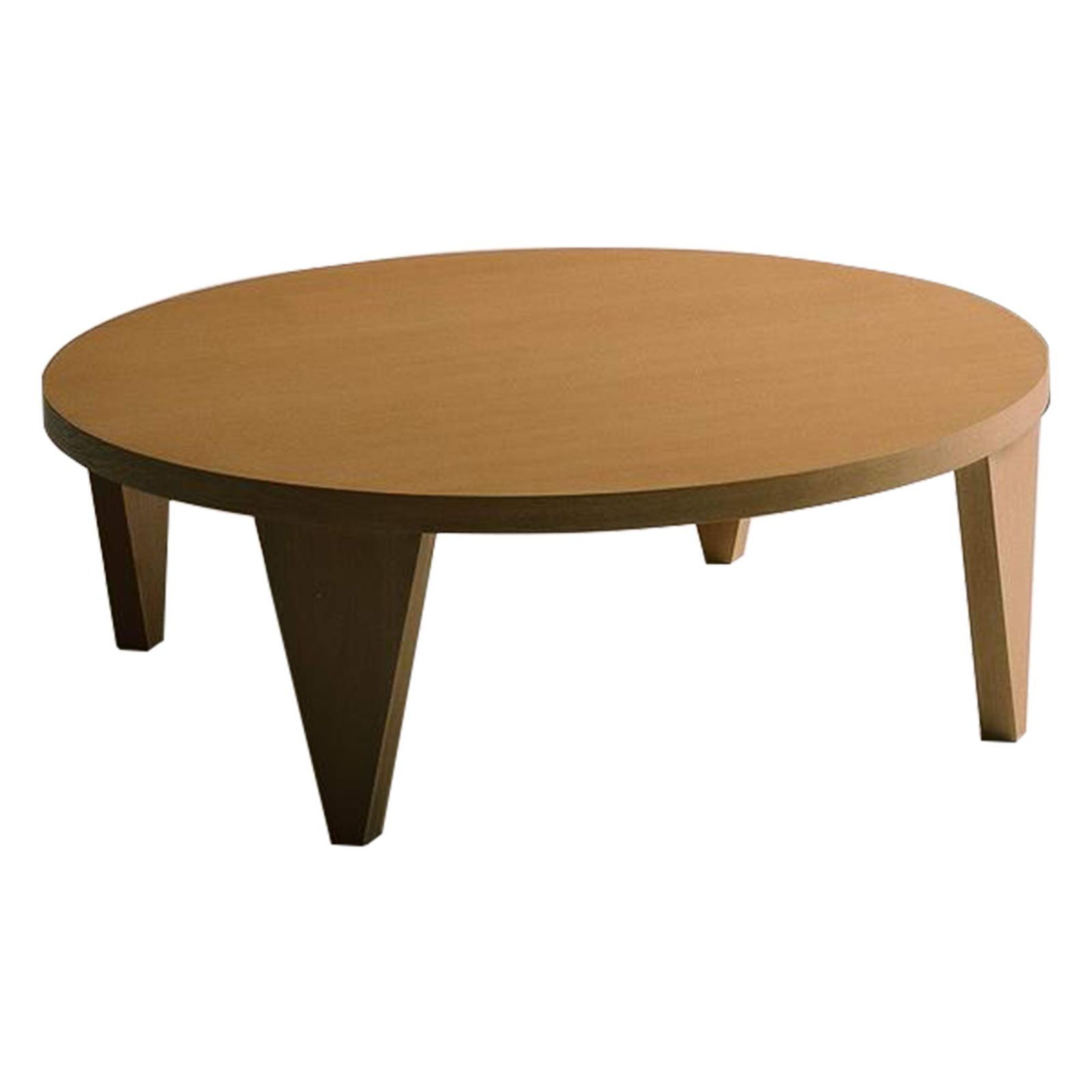 新着商品 ウレタン塗装 オーク突板 幅120cm 折れ脚 円型 座卓 ナチュラル色 リビングテーブル 120-R