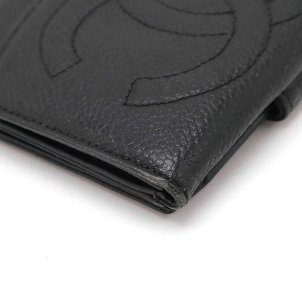 CHANEL シャネル ココマーク 2つ折財布 二つ折り Wホック財布 ダブル