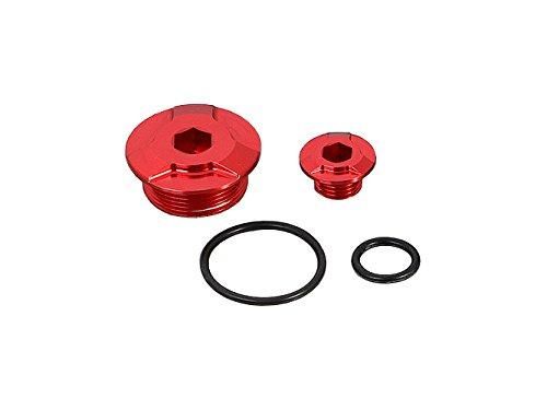 【新品・3営業日で発送】キタコ(KITACO) タイミングホールキャップSET レッド ホンダハンヨウ(GROM.CB250Rホカ) 品番:753-1001020