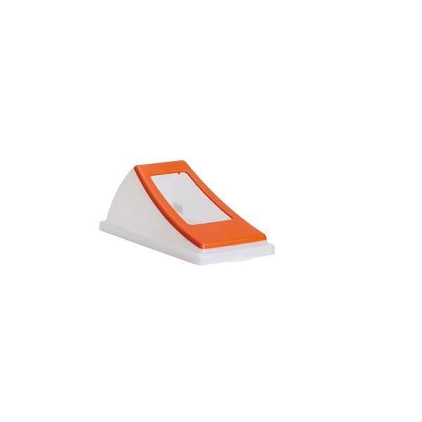 蓋 単品 ダストボックス ゴミ箱 #30 半透明 レッド 一般ゴミ用 オープン 分別シール入 本体別売 エコン インテリア雑貨 生活用品