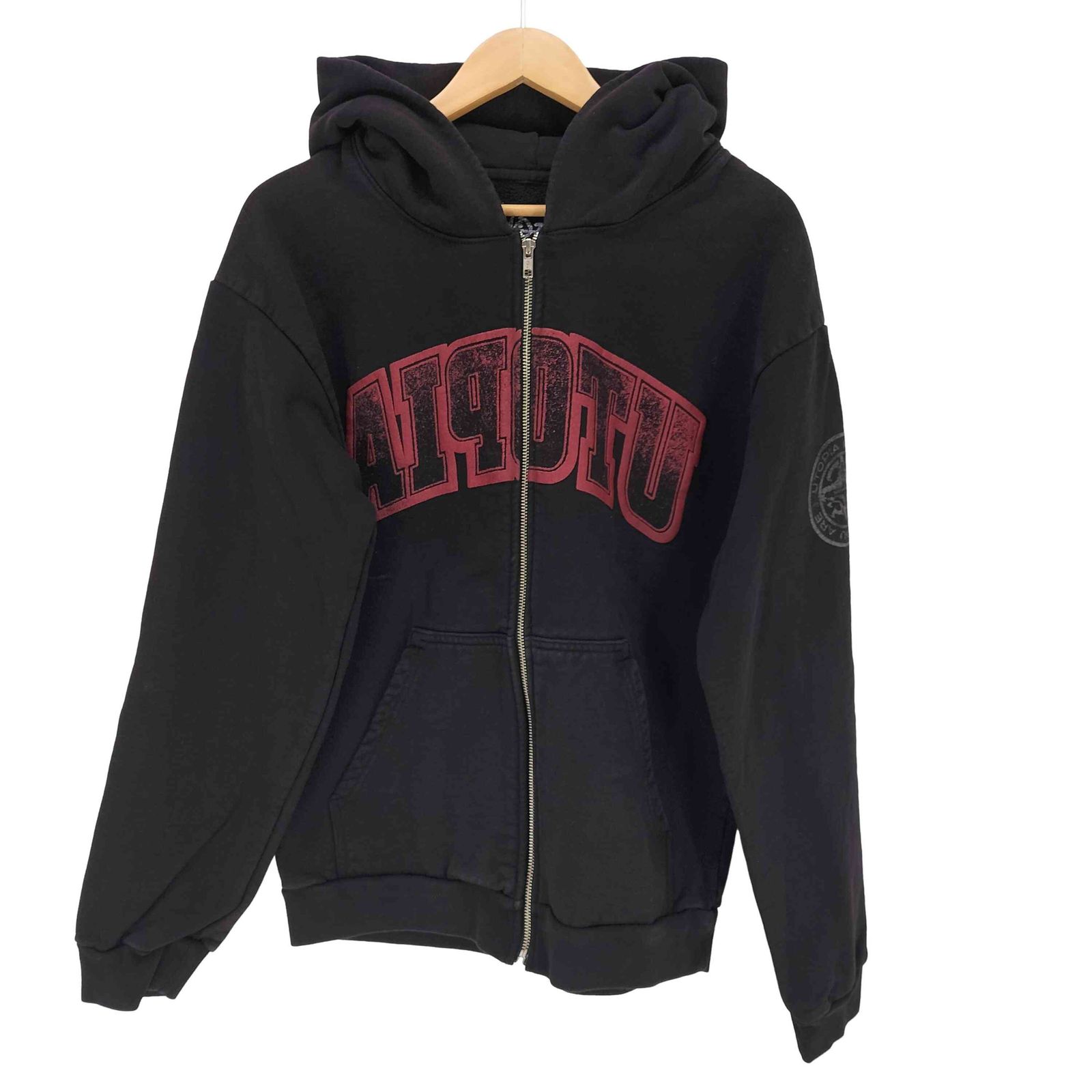 ユーズドフルギ USED古着 Utopia Reverse Zip Sweat Hoodie トラビス スコット ユートピア スウェット パーカー メンズ import：M 
