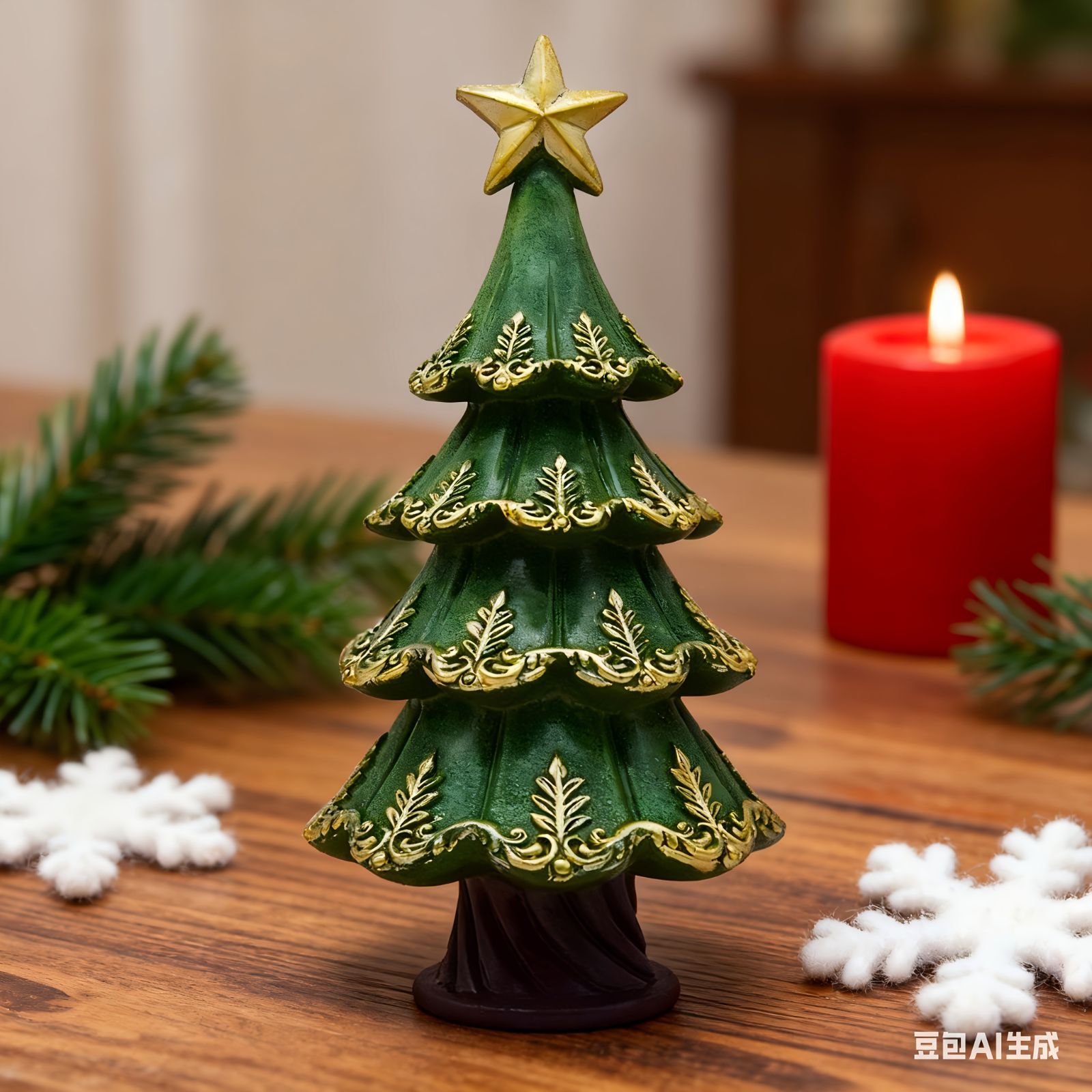 クリスマス オブジェ 置物 クリスマスツリー ガーデンオーナメント インテリア インテリア雑貨 室内 寝室 玄関 庭 ガーデニング プレゼント ギフト 樹脂 クリスマス装飾