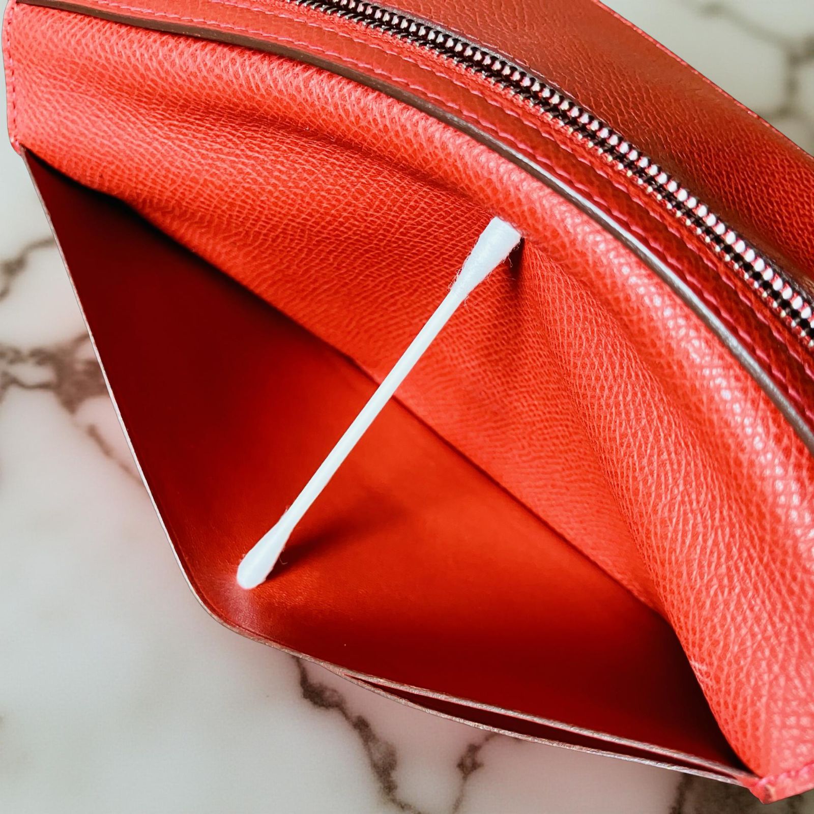 エルメス HERMES ベアンスフレ エプソン □I刻印 長財布