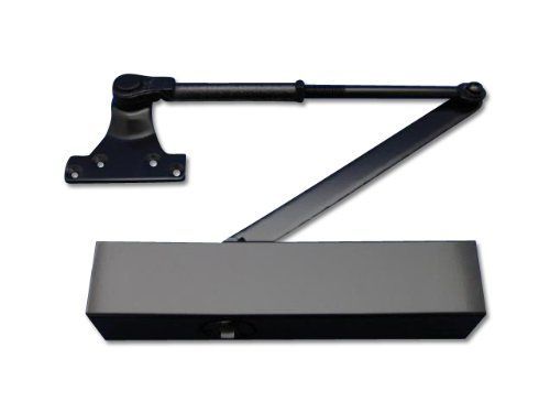商品日本ドアーチェック製造 ニュースター パラレル型 ドアクローザ ストップ付 ブラック PS-7002 1個