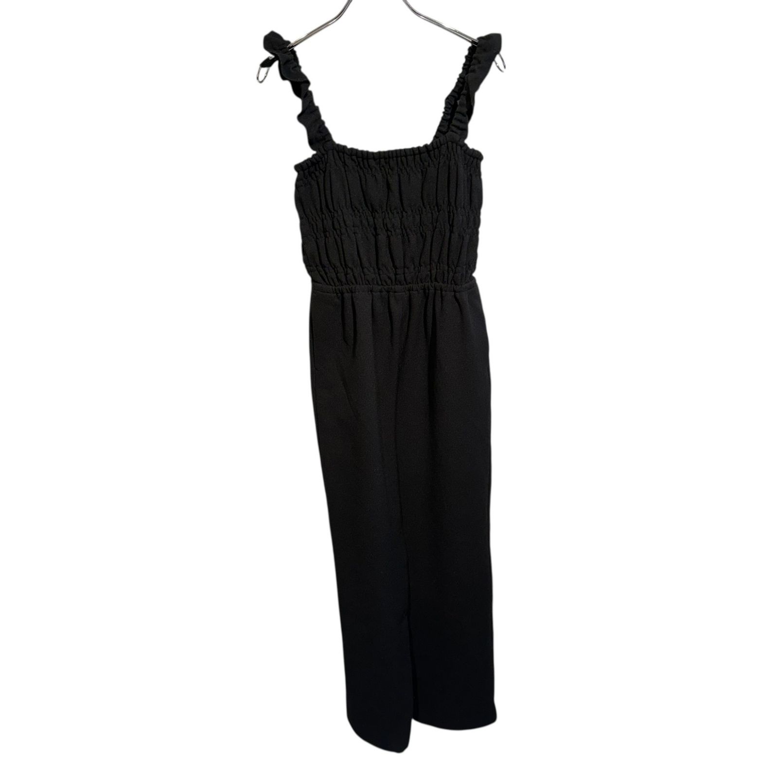 provoke プロヴォーク PV-070013 frillstrap overall レディース ブラック