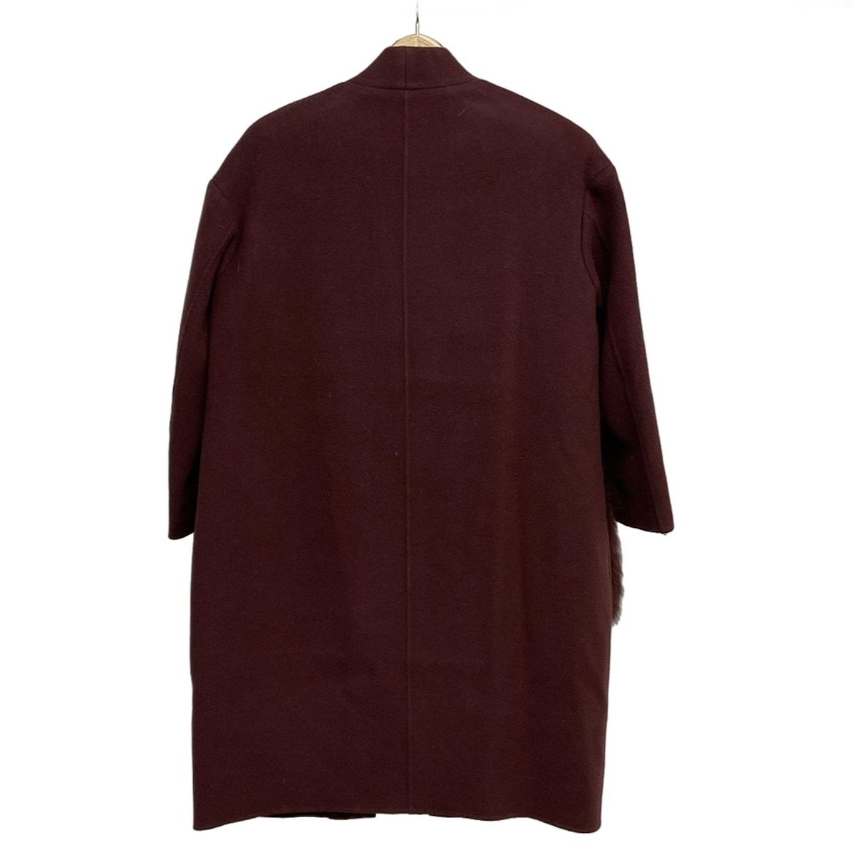 GRACE CONTINENTAL グレースコンチネンタル コート サイズ36 S レディース - ボルドー 長袖 フォックス 冬