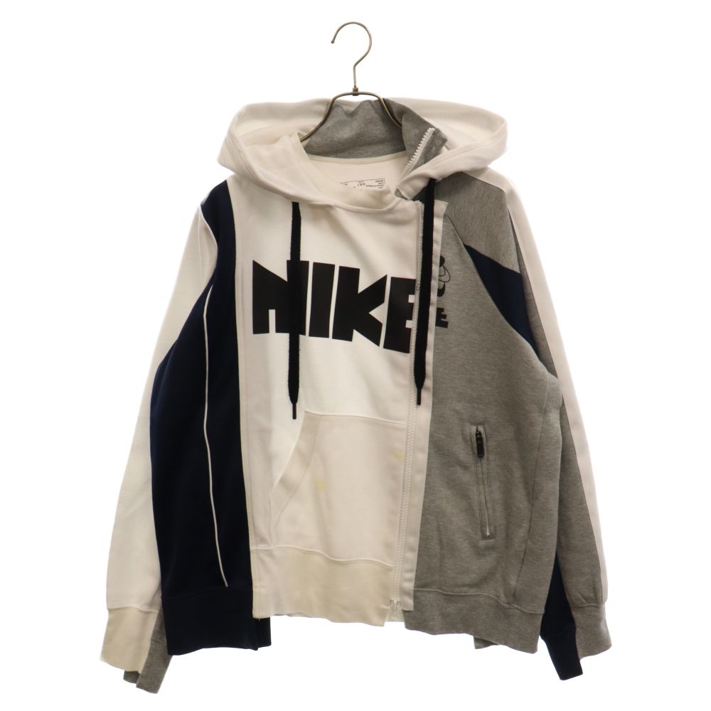 NIKE (ナイキ) × Sacai Double zip hoodie × サカイ 再構築 異素材切替 