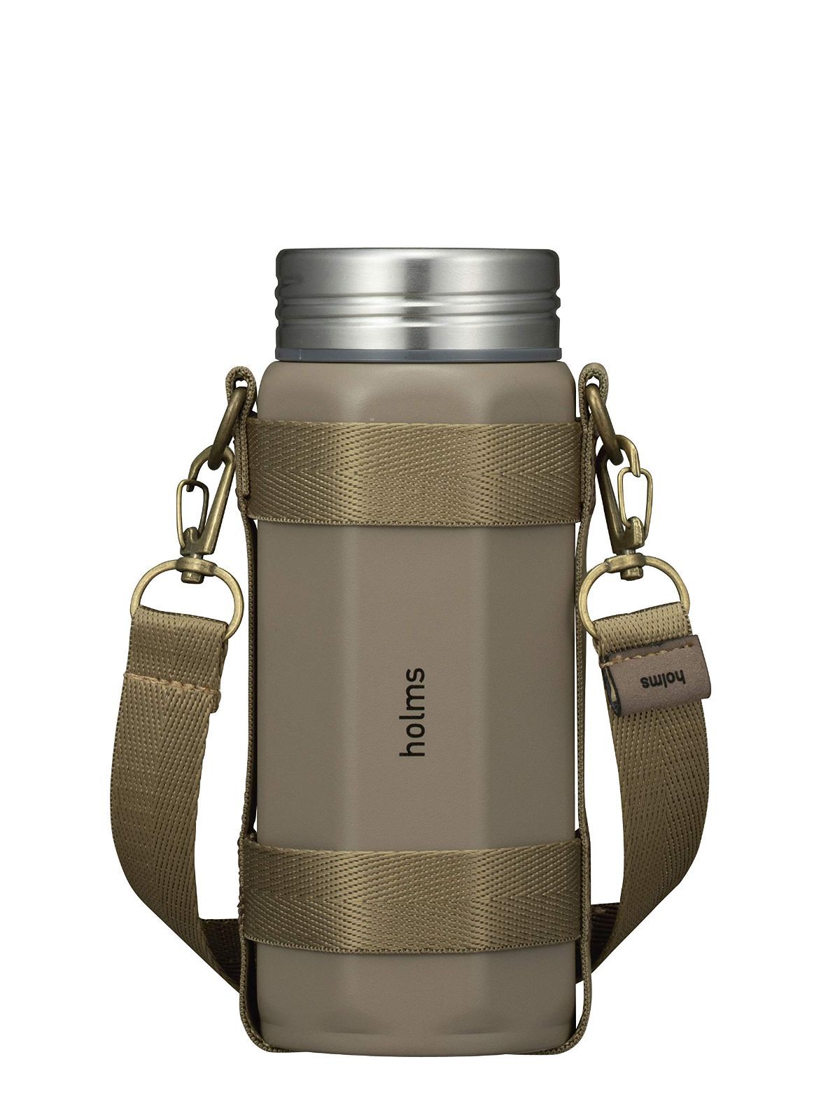【新着商品】シービージャパン(CB JAPAN) 水筒 ベージュ 340ml 直飲み 真空断熱 ステンレスボトル 専用ホルダー付き オクタボトル holms