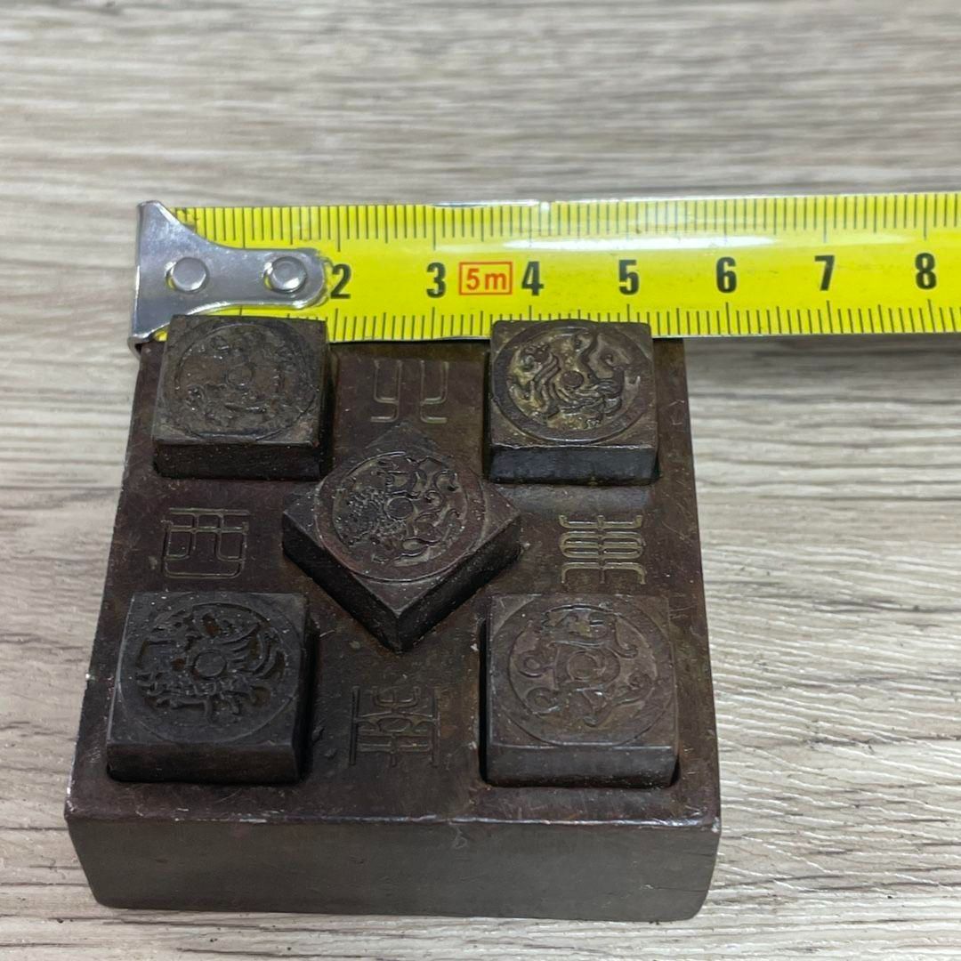 銅印章 五大神獣 印材 印鑑 書道具 文房具 装飾品 工芸品 美術品 置物 銅制 印章 五大神獣瑞獣印章 道家ルーン印鑑 書道具 文房具 装飾