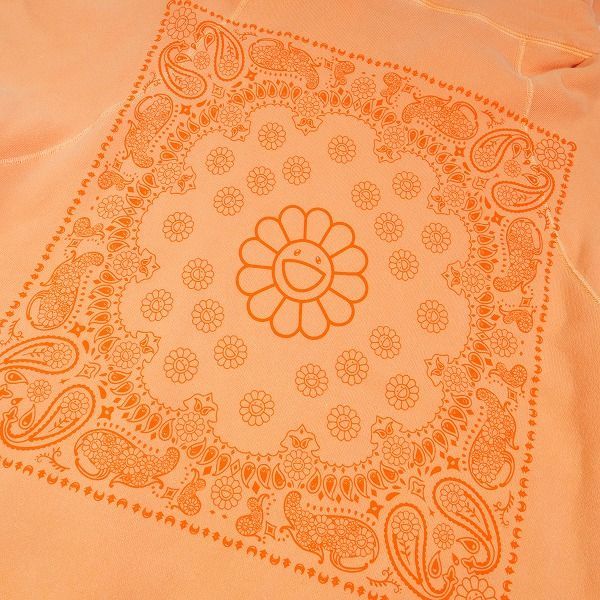 Size【XL】 村上隆 ムラカミタカシ Flower Bandana Sweat Hoodie Coral ...