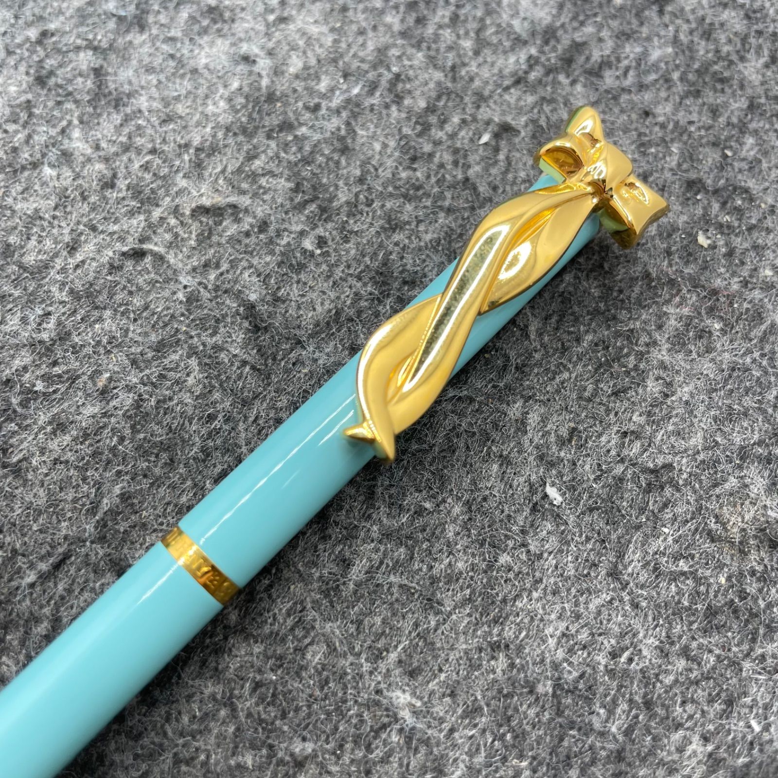 PE1252□Tiffany-Co. ティファニー ツイスト式ボールペン リボン き 筆記 済み