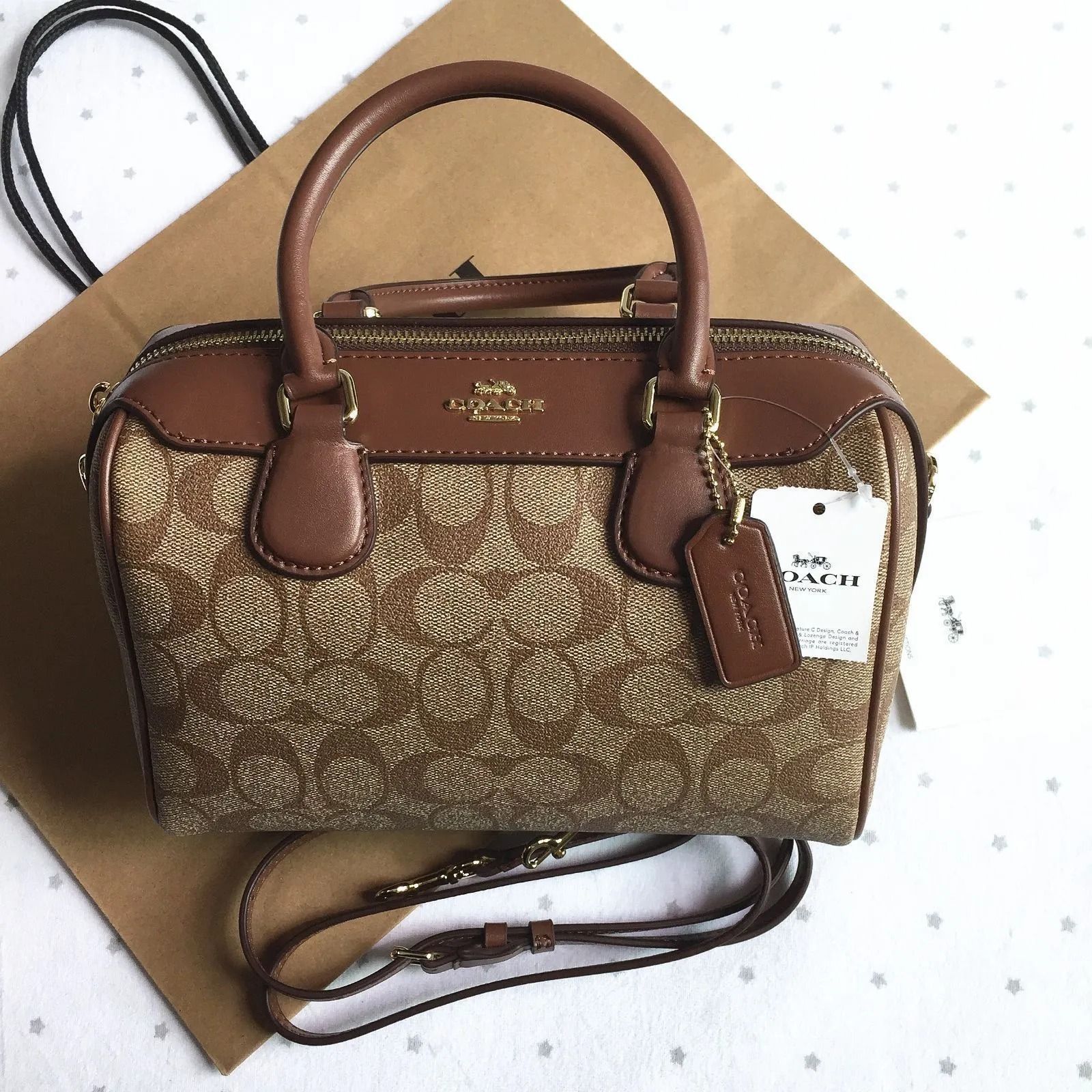 COACH コーチバッグ F32203 ライトブラウン ハンドバッグ ショルダー 