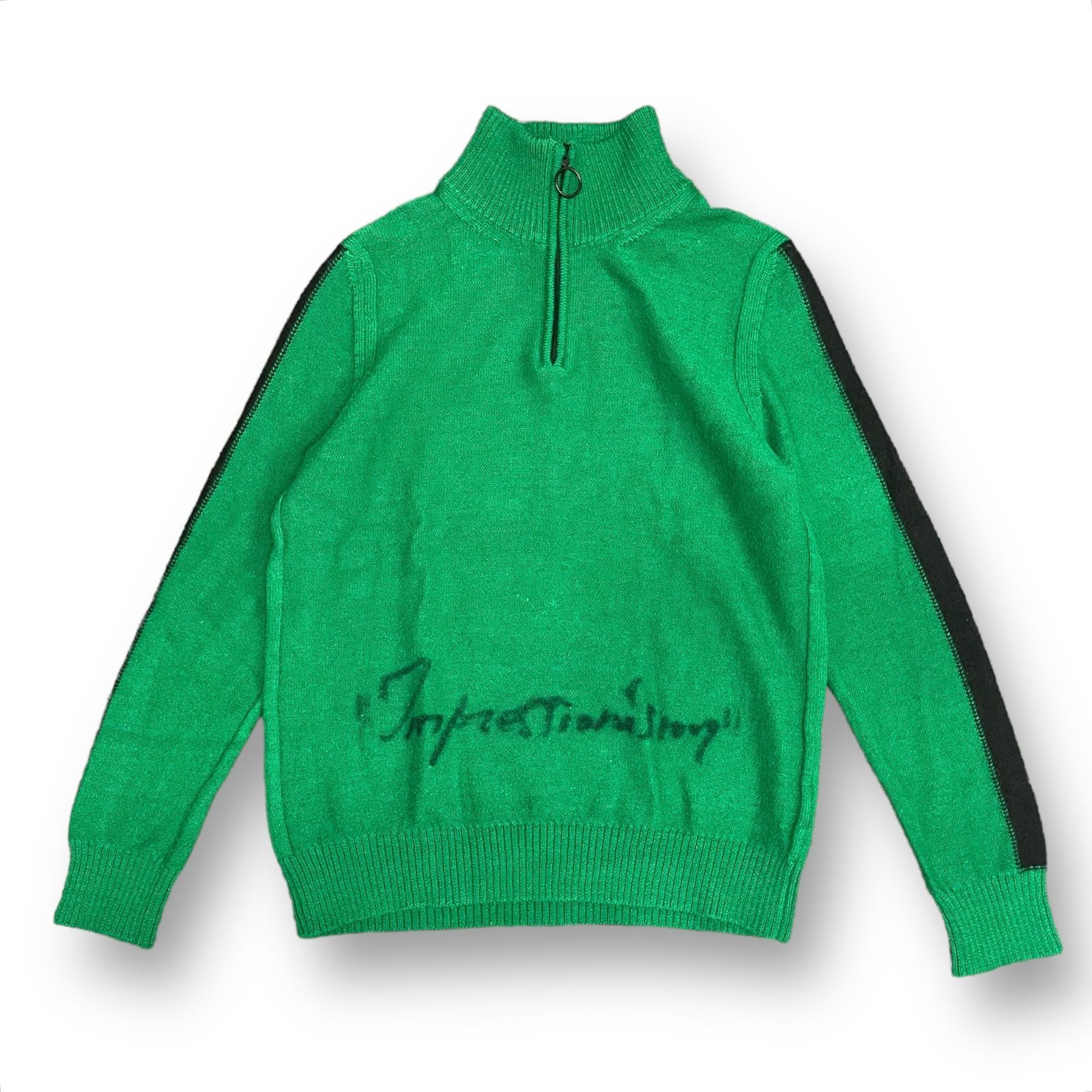 国内正規 Off-White アロー ハーフジップ ニット セーター オフ 