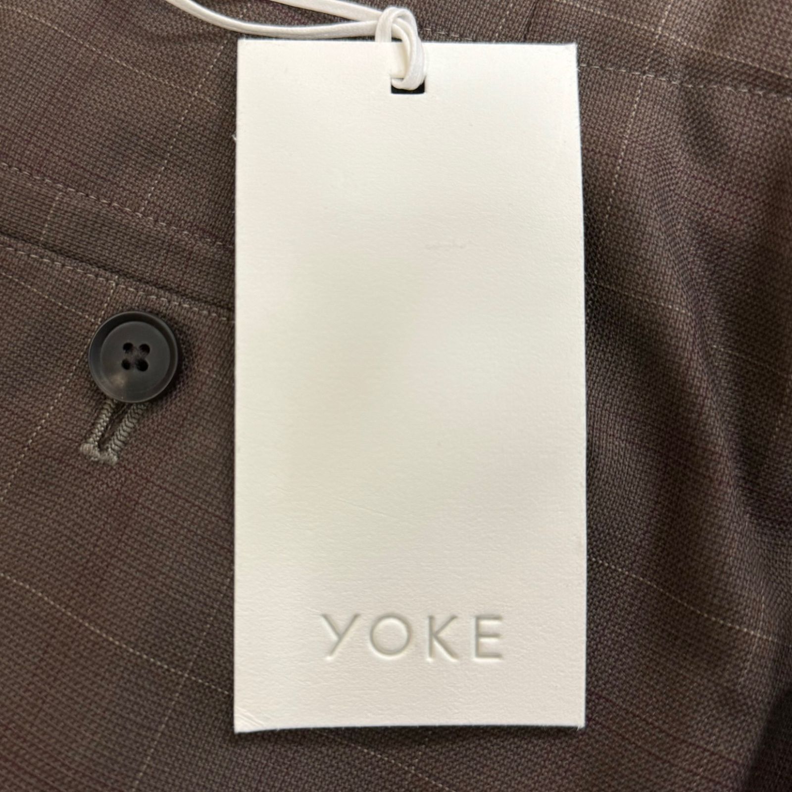 定価37400円 新品 YOKE 21AW HIGH WAIST BELTED PANTS ハイウェスト 