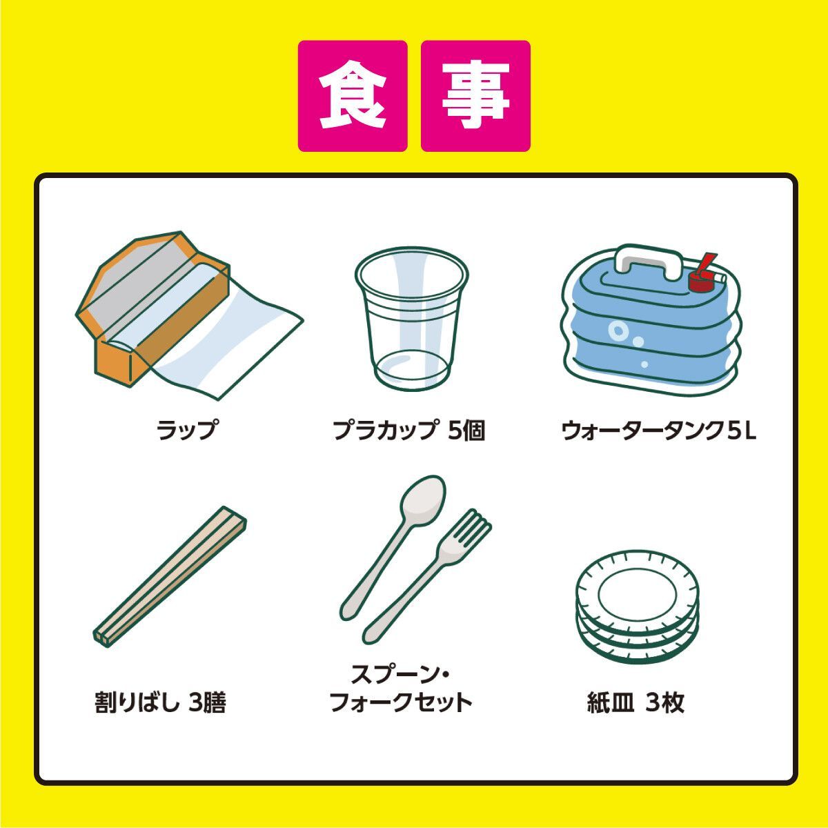 食品付き