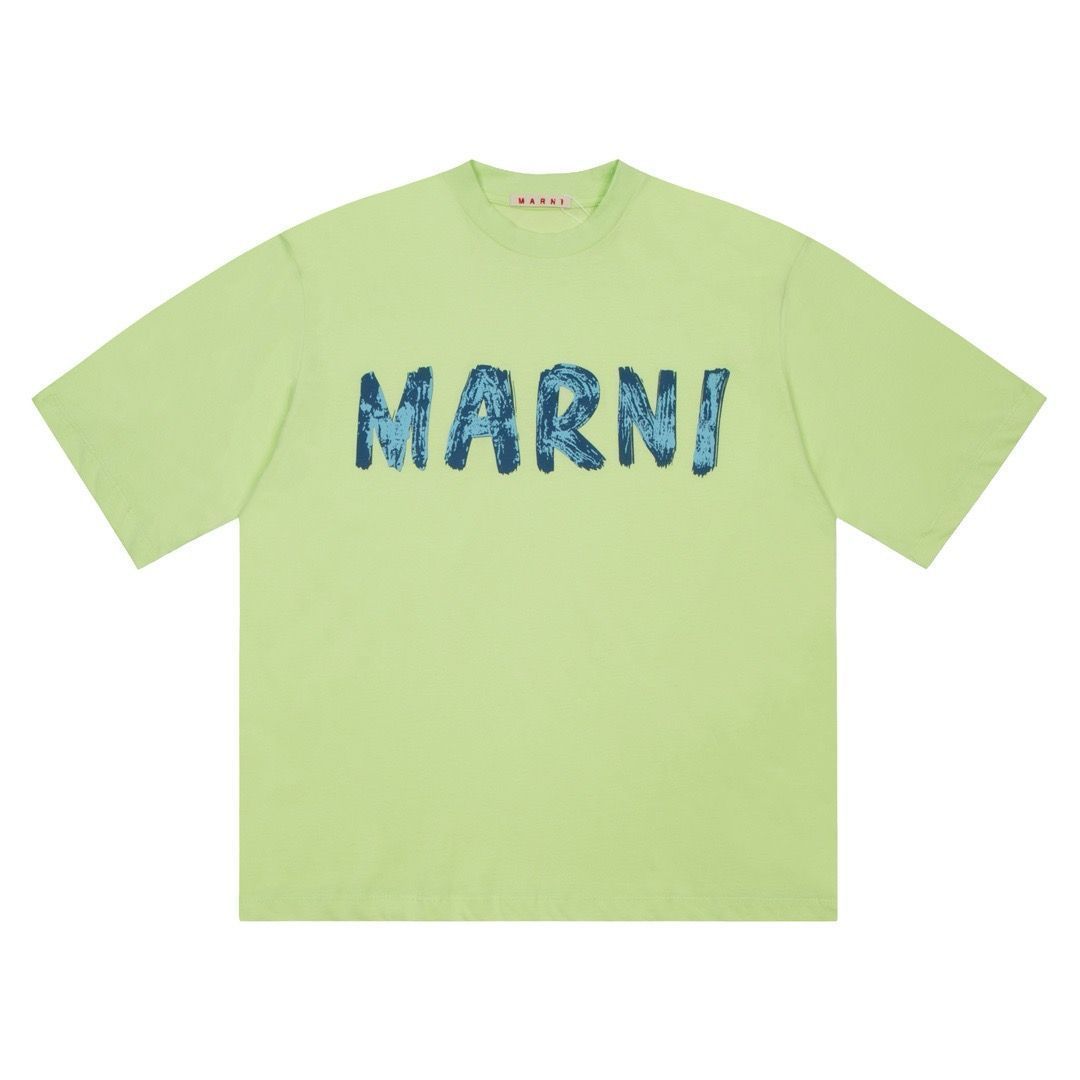 MARNI マルニ Tシャツ レディース クルーネック オーバーサイズ かわいい お洒落 半袖 カットソー ロゴT 09#