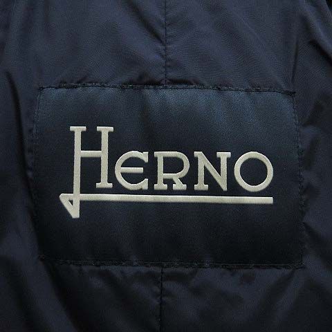ヘルノ HERNO ポーラテック ダウン コート ジャケット フード付き PI0191U-12004-9200 ネイビー 紺 46 - メルカリ