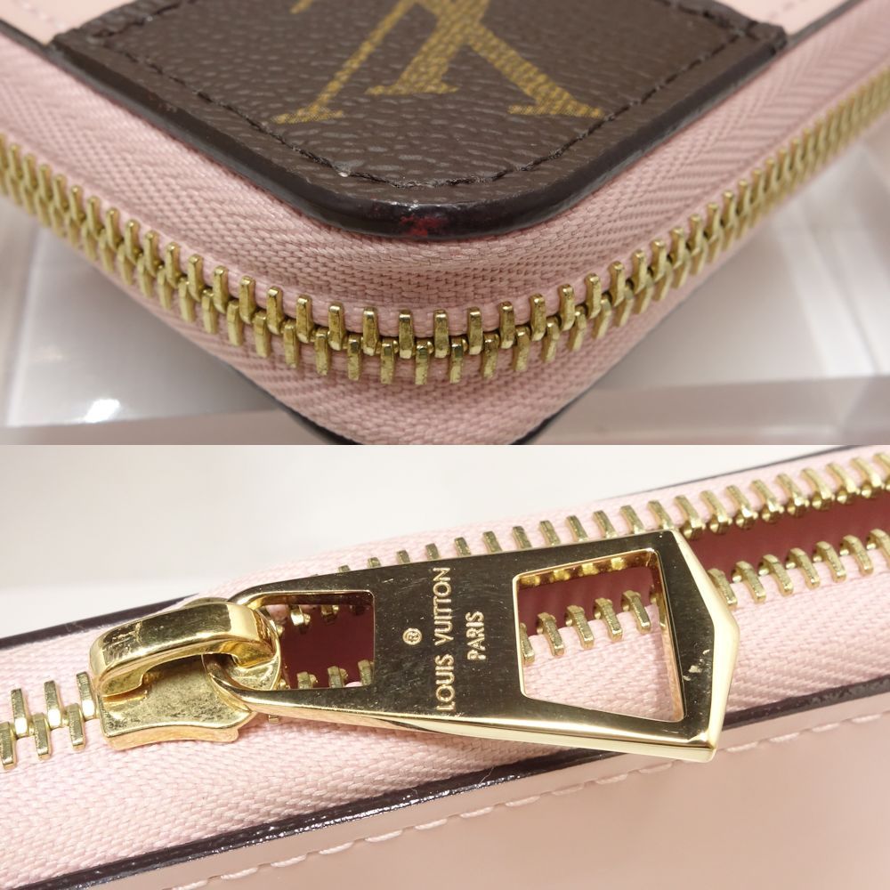 LOUIS VUITTON ルイヴィトン ジッピーヴェニス モノグラム ヴェルニ M62945 長財布 ヴェルニxモノグラム ローズバレリーヌ /  082264【中古】