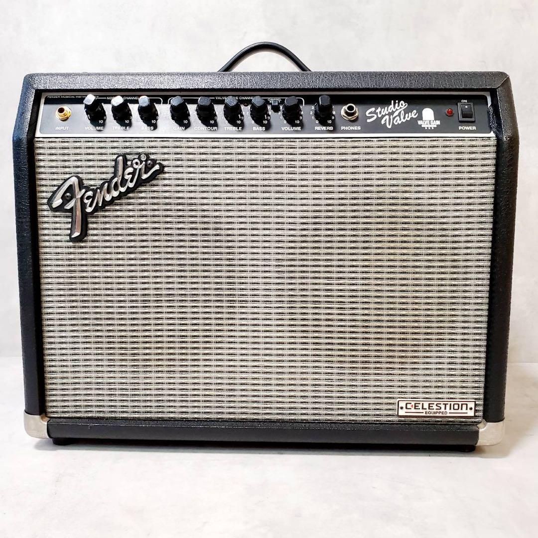 動作 済 Fender フェンダー Studio Value SV-20CE 真空管 ギターアンプ 20W チューブアンプ コンボタイプ 高音質 クリーントーン ドライブ両対応 エレキギター用 コンパクト設計 音出し良好