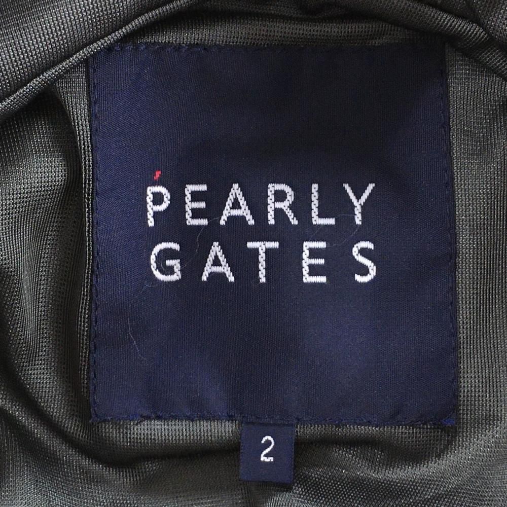 パーリーゲイツ ジップパーカー ライトブラウン系×ピンク 蓄熱裏地