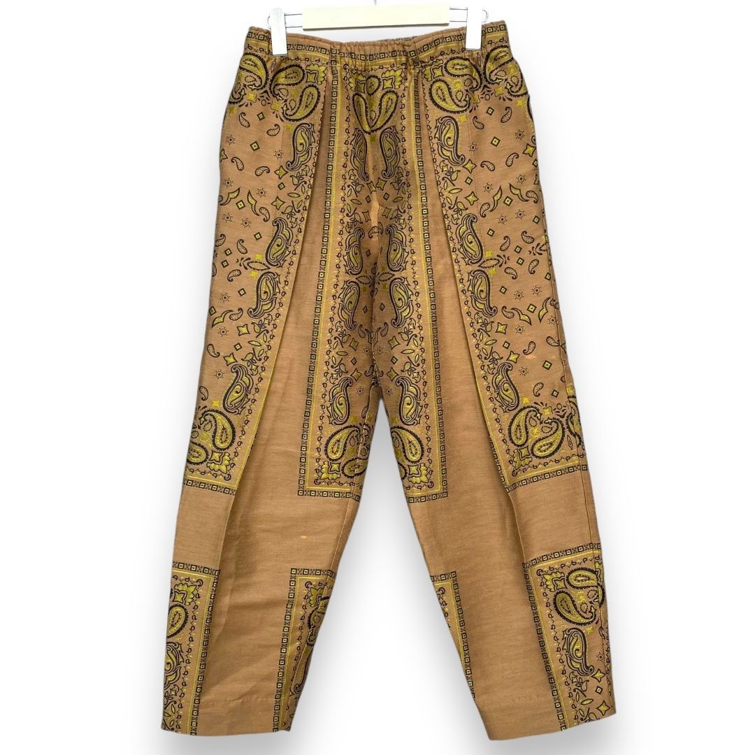 TOGA VIRILIS 22AW PAISLEY JACQUARD PANTS イージーパンツ サイズ44 