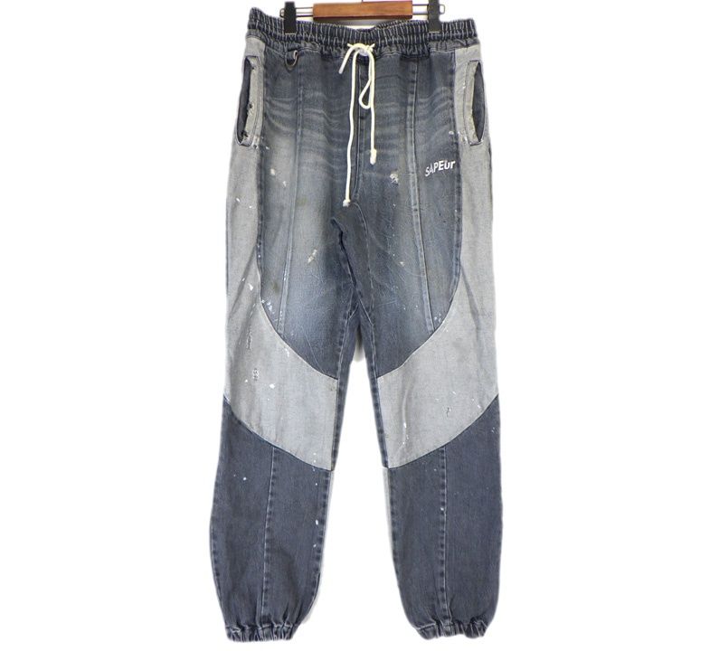 SAPEur デニムパンツ 新品未使用 LARGE SAPEur サプール Denim Track Pants デニムトラックパンツ